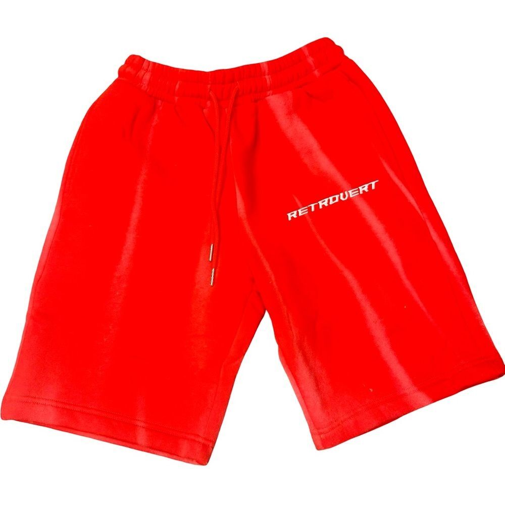 Retrovert Athletic Shorts Men's XS BNWOT Red Drawstring Streetwear Running Gym